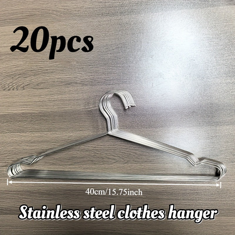 20 reinforced metal hangers non slip   shoulders