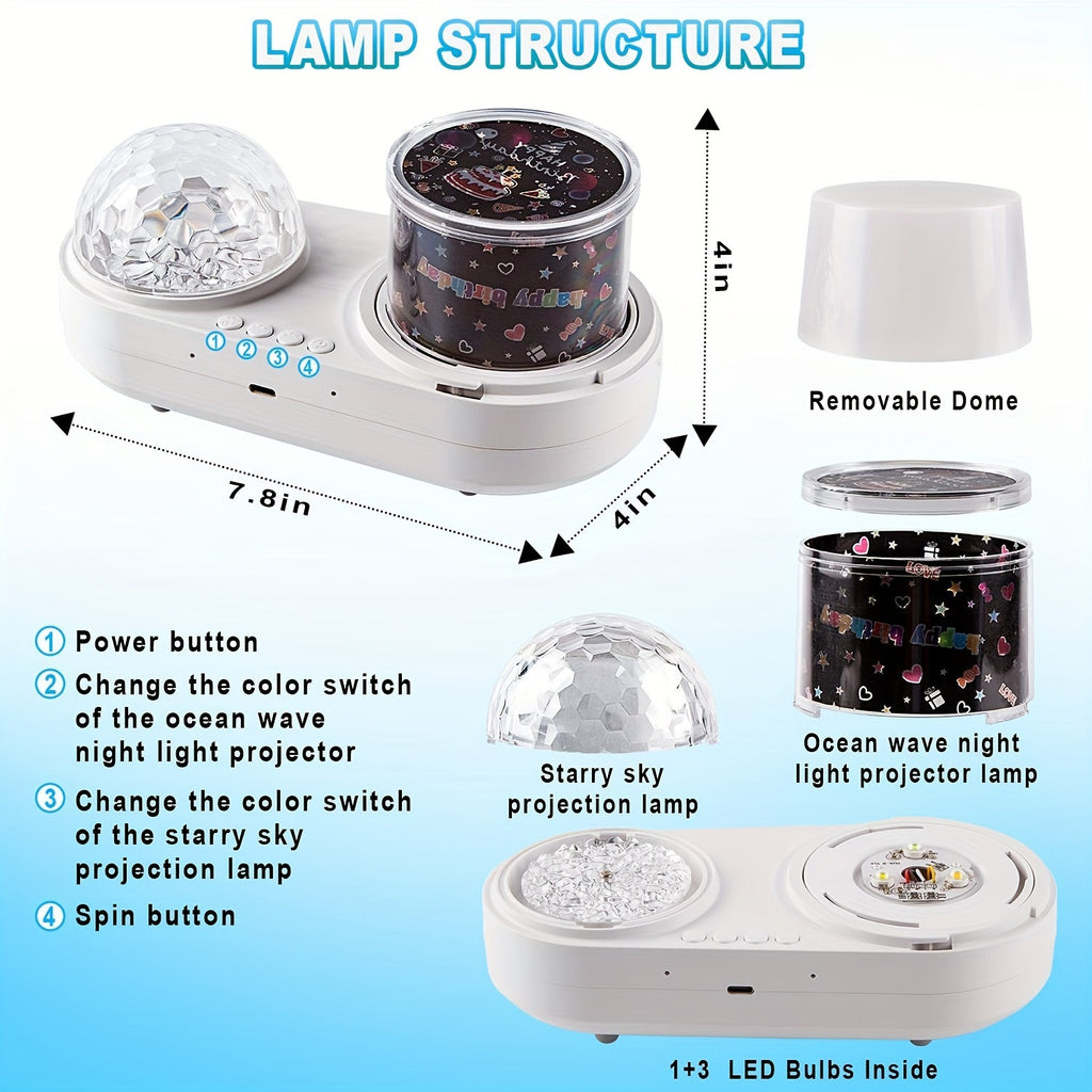 1pc star led night light projector   light girls
