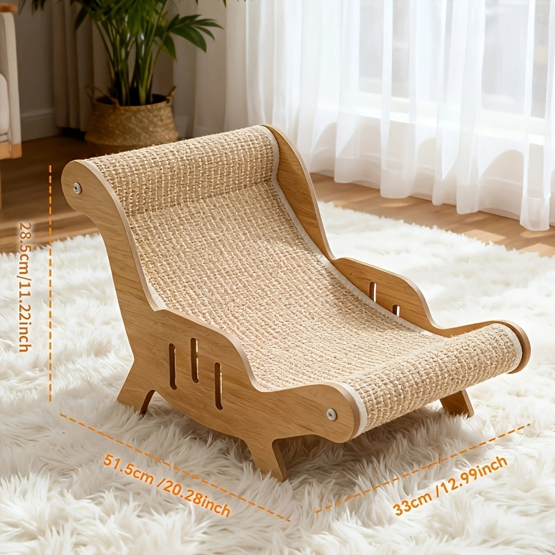 durable sisal rope cat scratching chair sturdy structure