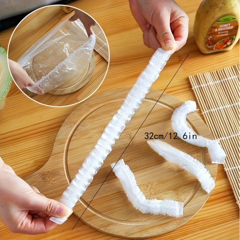 500pcs reusable elastic food preservation covers transparent