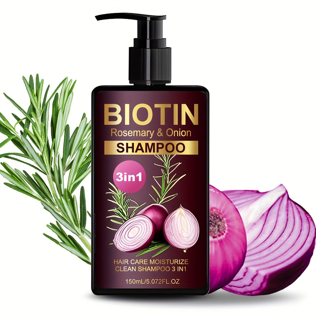 biotin rosemary onion shampoo 3in 1 shampoo   clean