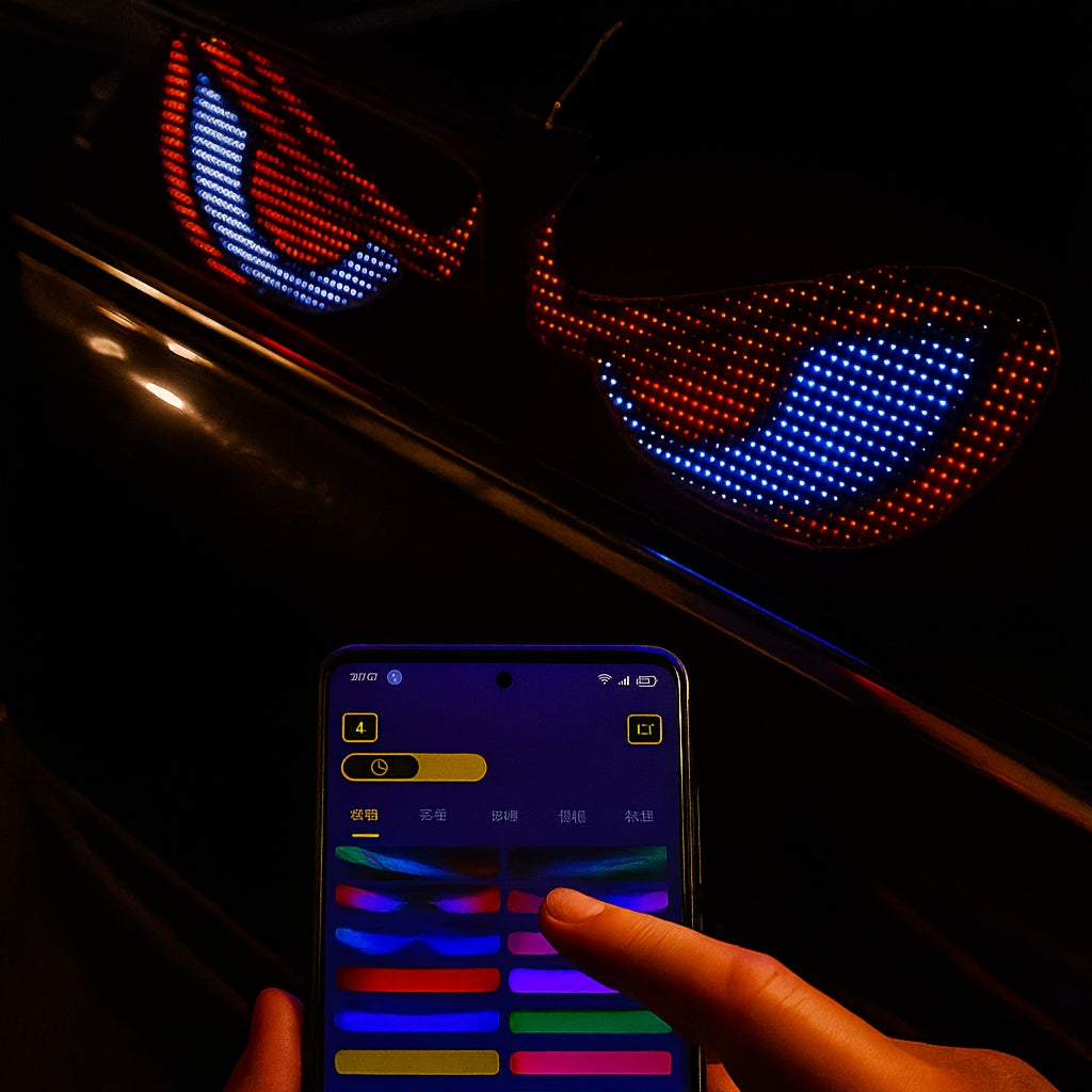 led scrolling party sign car charger app programmable