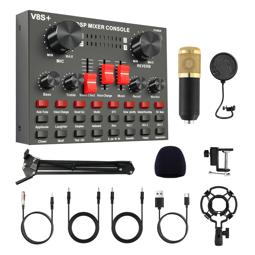 recording kit podcast music mixer equipment