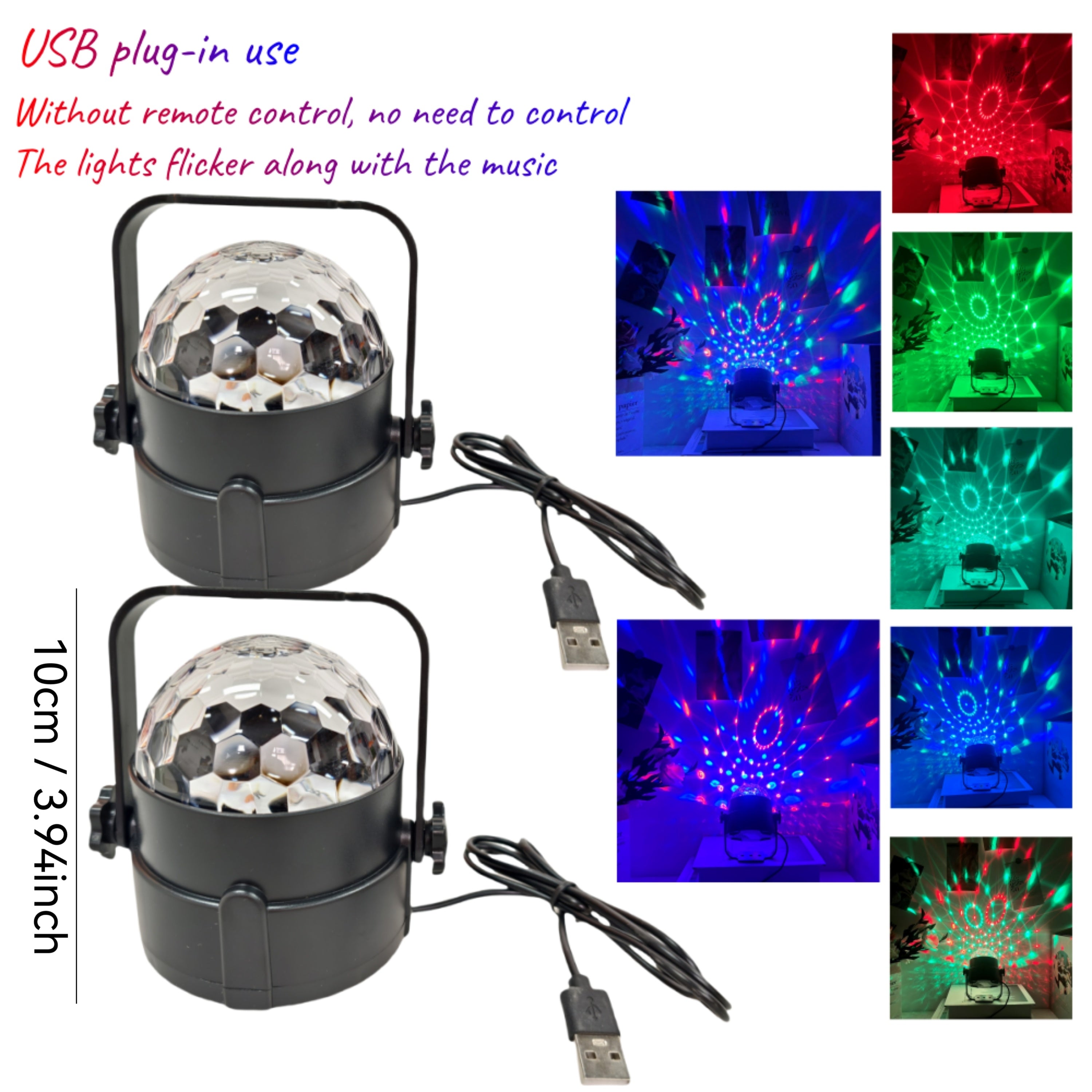 2pcs disco ball projector smart light stand ceiling mounted