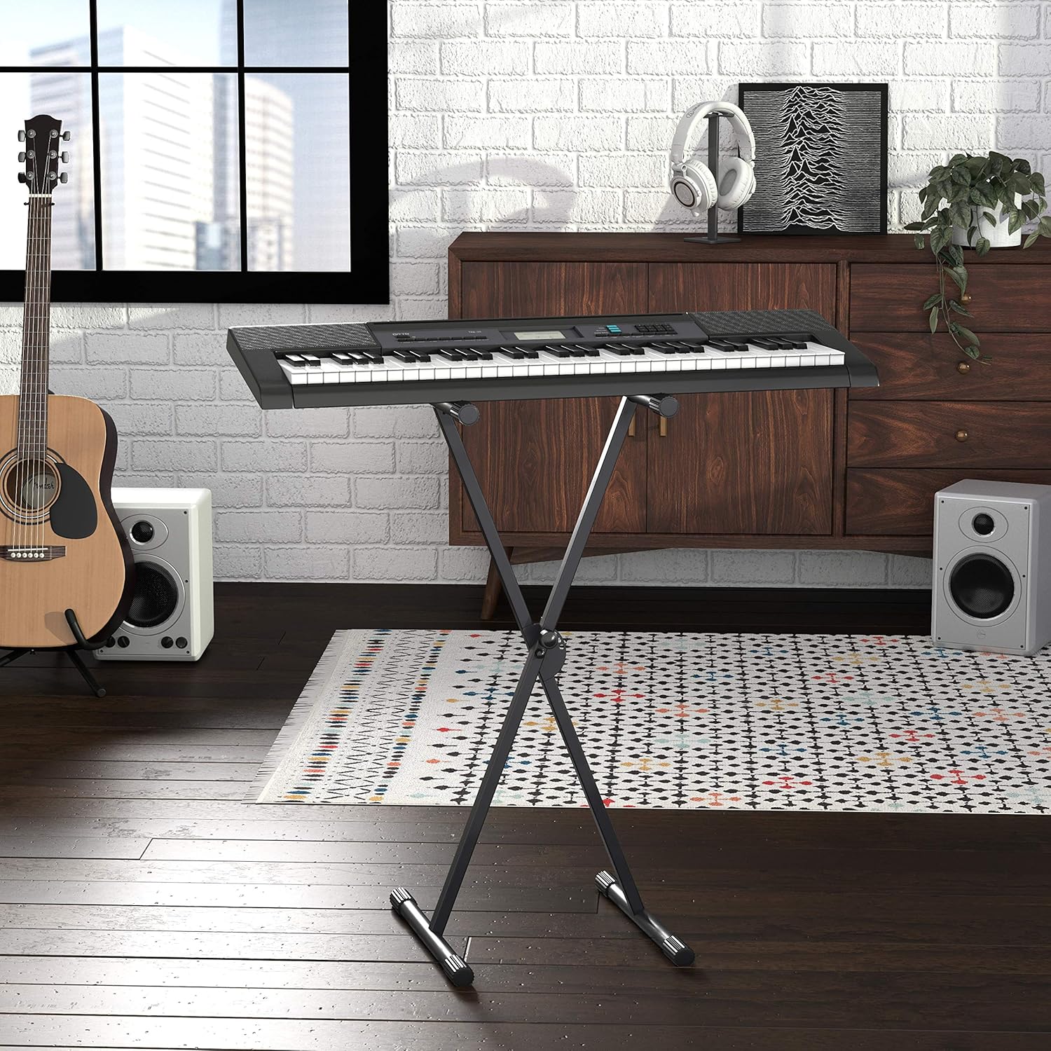single   classic folding keyboard digital piano stand