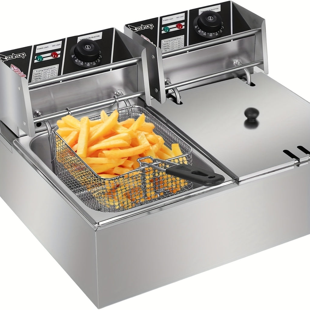 stainless steel   2 baskets lids