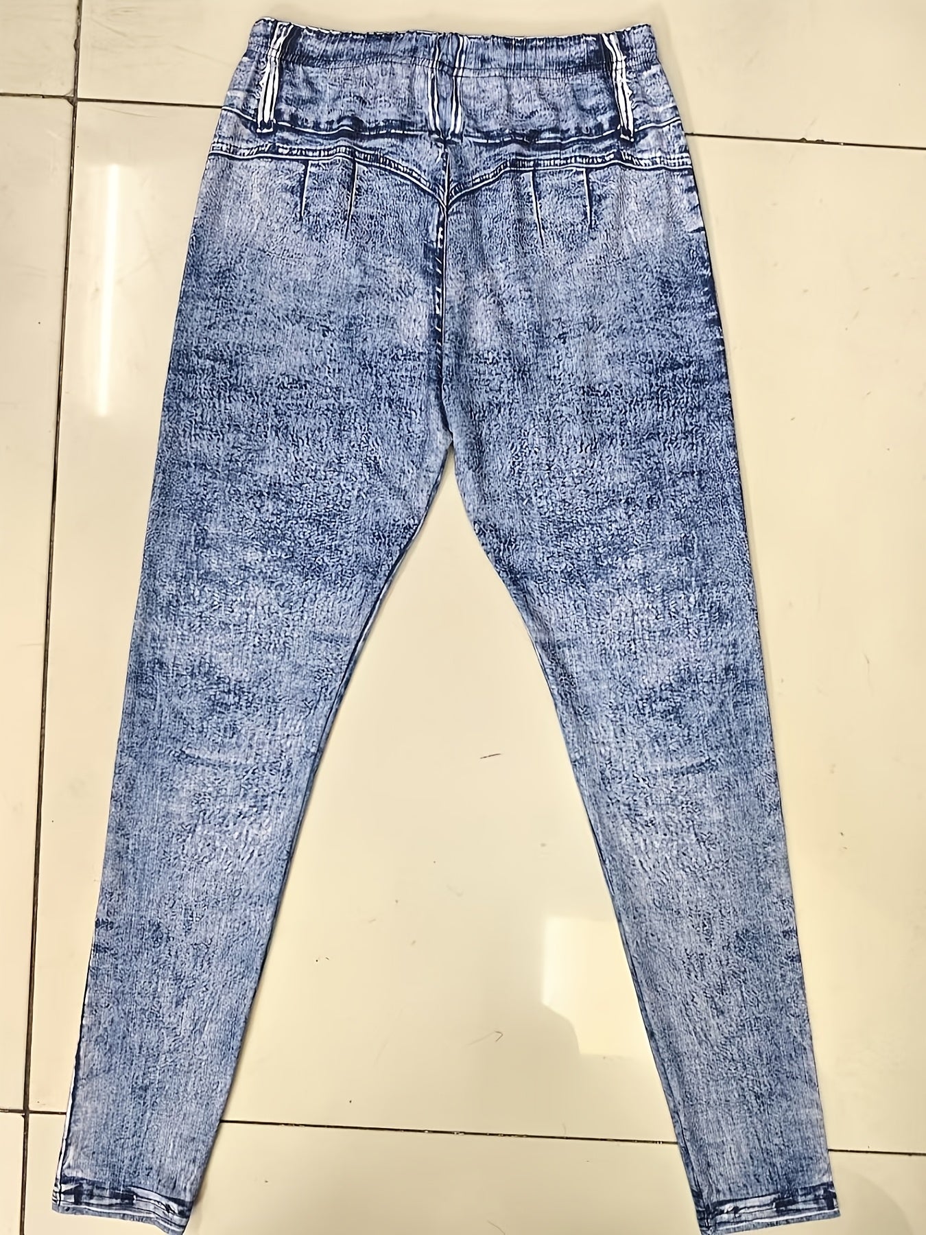 printed leggings not   denim fabric elegant womens fitted