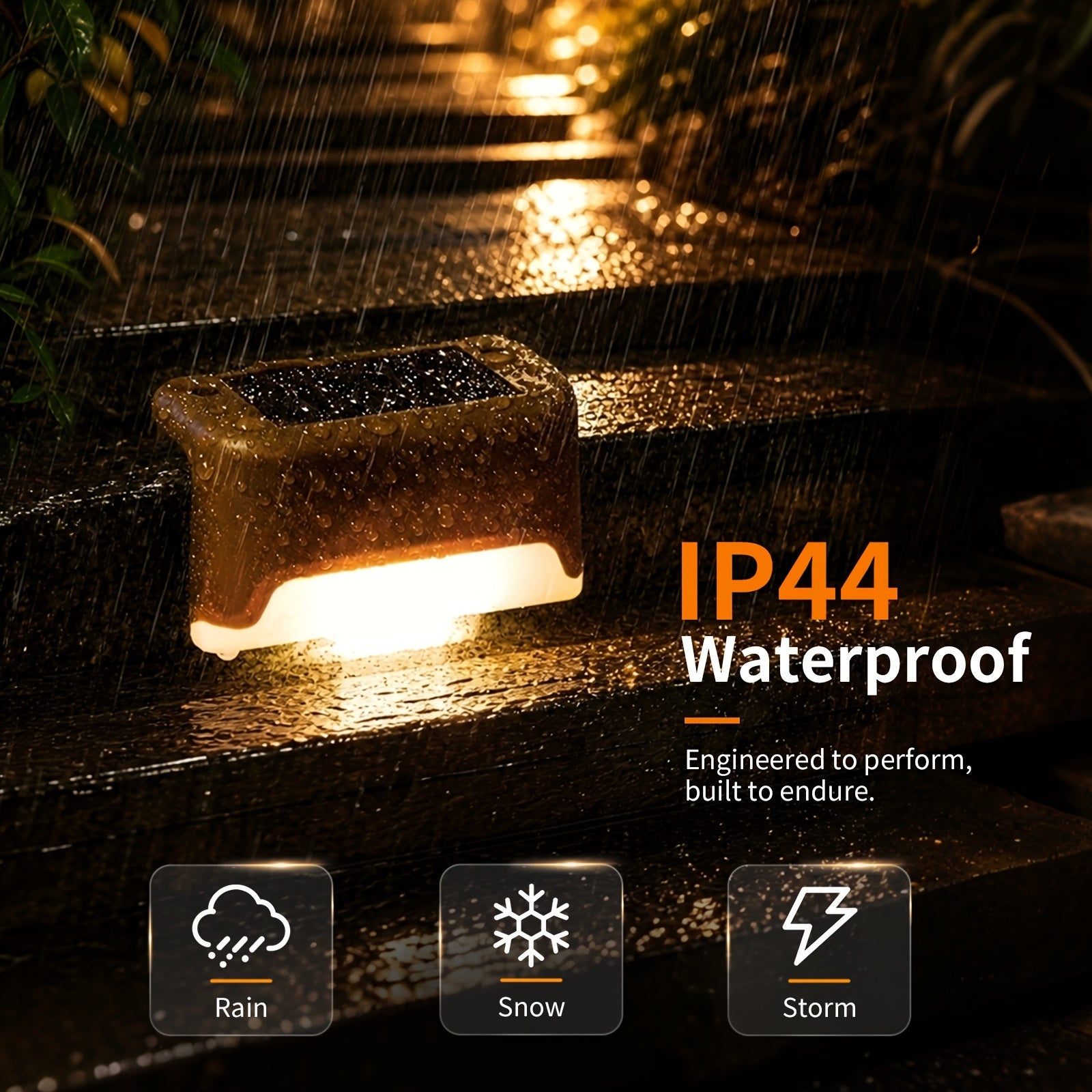 32 pack solar led deck lights auto 12hr lighting outdoor
