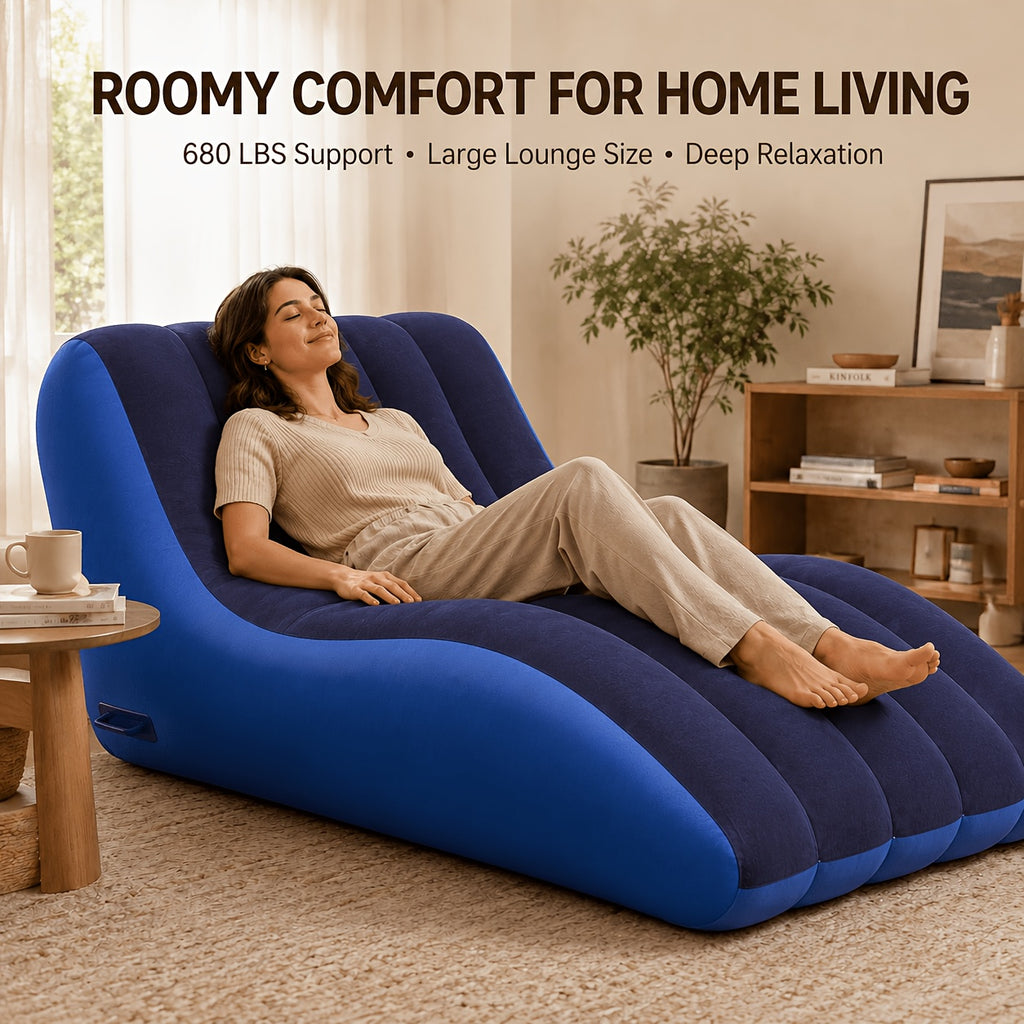 home inflatable sofa chair   ergonomic curved air