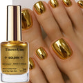 tinovo   golden metallic nail polish quick drying formula