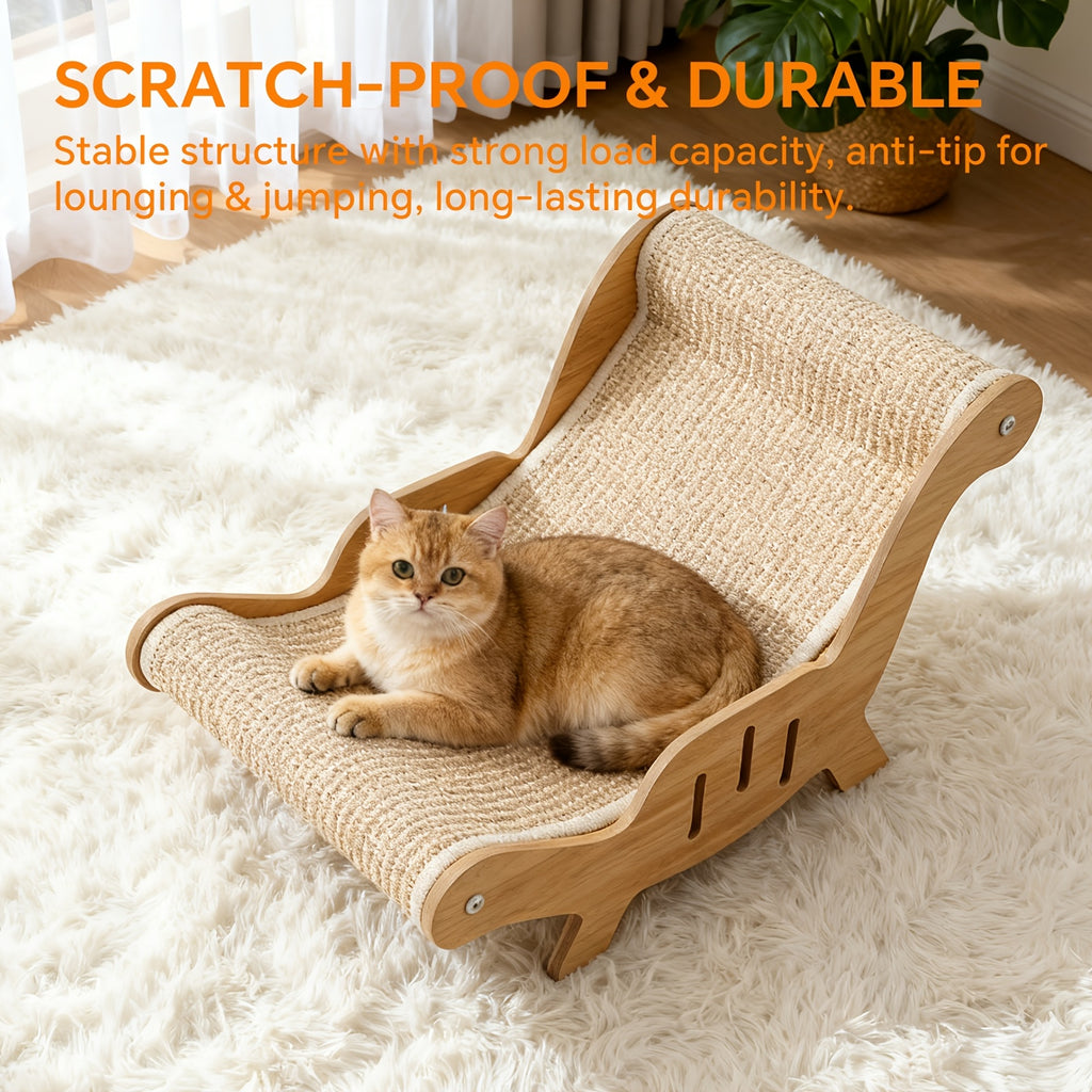 durable sisal rope cat scratching chair sturdy structure