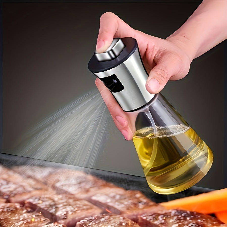 6 76oz stainless   oil spray bottle pressure