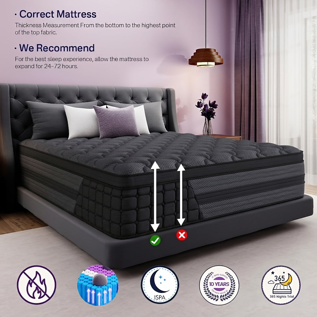 luxurious gel memory foam mattress hypoallergenic medium
