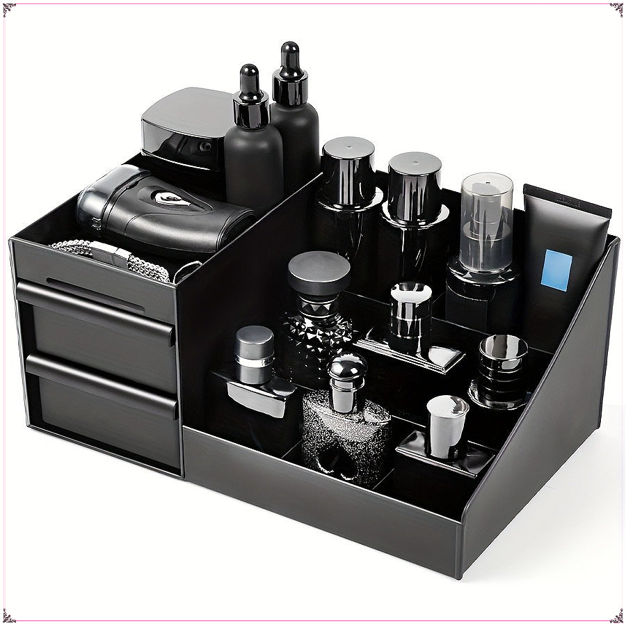 large capacity drawer style cosmetic storage box multi layer