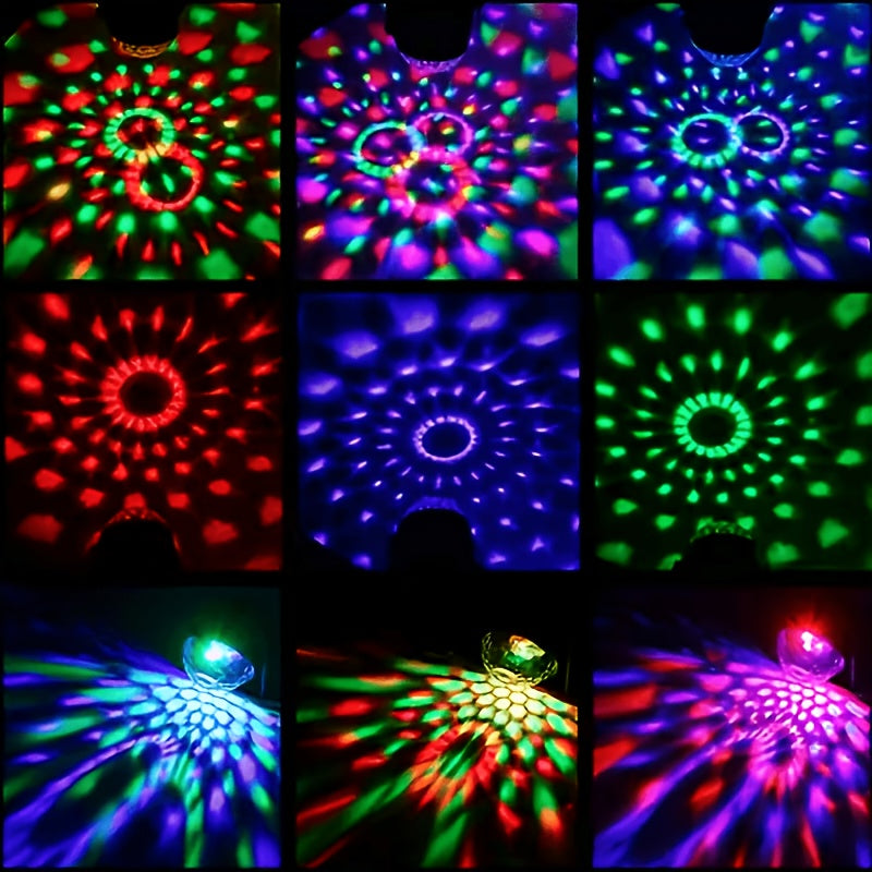 new disco light dj party light 7 lighting   usb powered