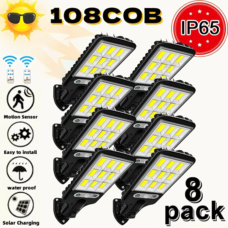 solar powered street light 8 6 4 2pcs   sensor