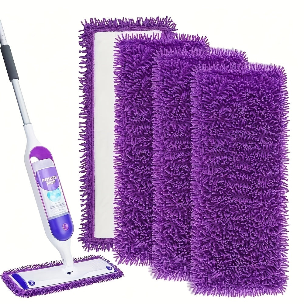 reusable microfiber mop replacement pads 4 pack hard floor