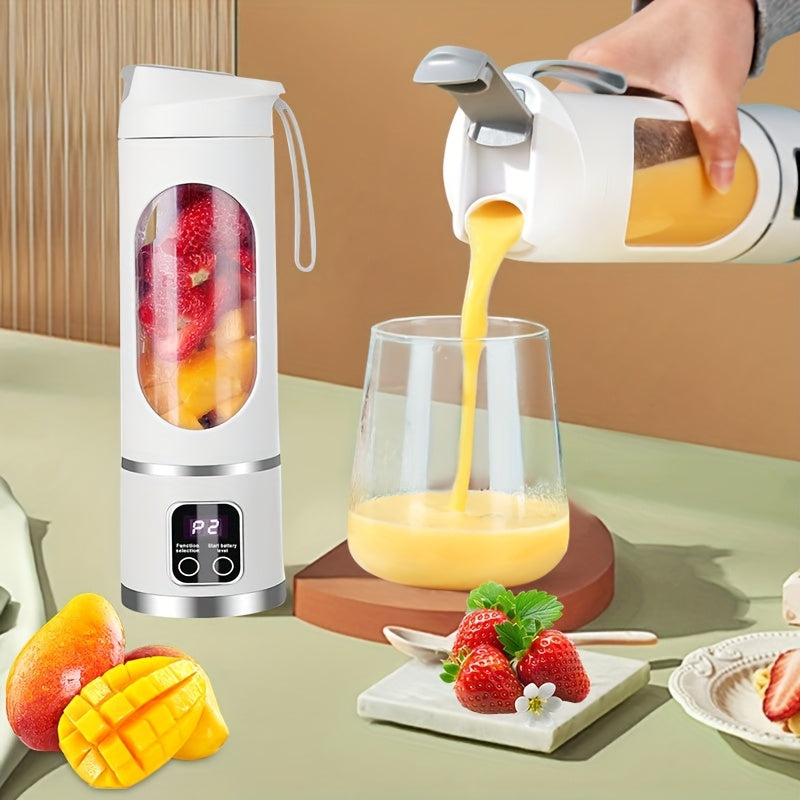 portable juicer led display usb rechargeable handheld juice