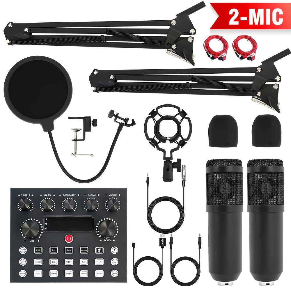 recording kit podcast music mixer equipment