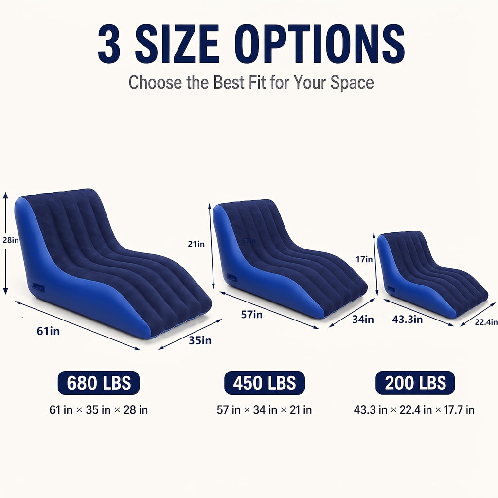 home inflatable sofa chair   ergonomic curved air
