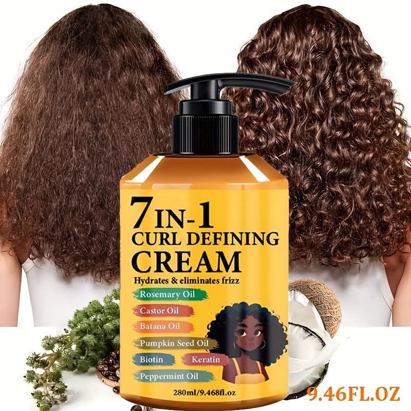 new arrival 7 in 1 hair curling cream moroccan