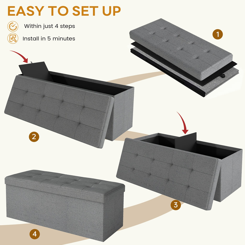 leather linen   storage bench padded   storage