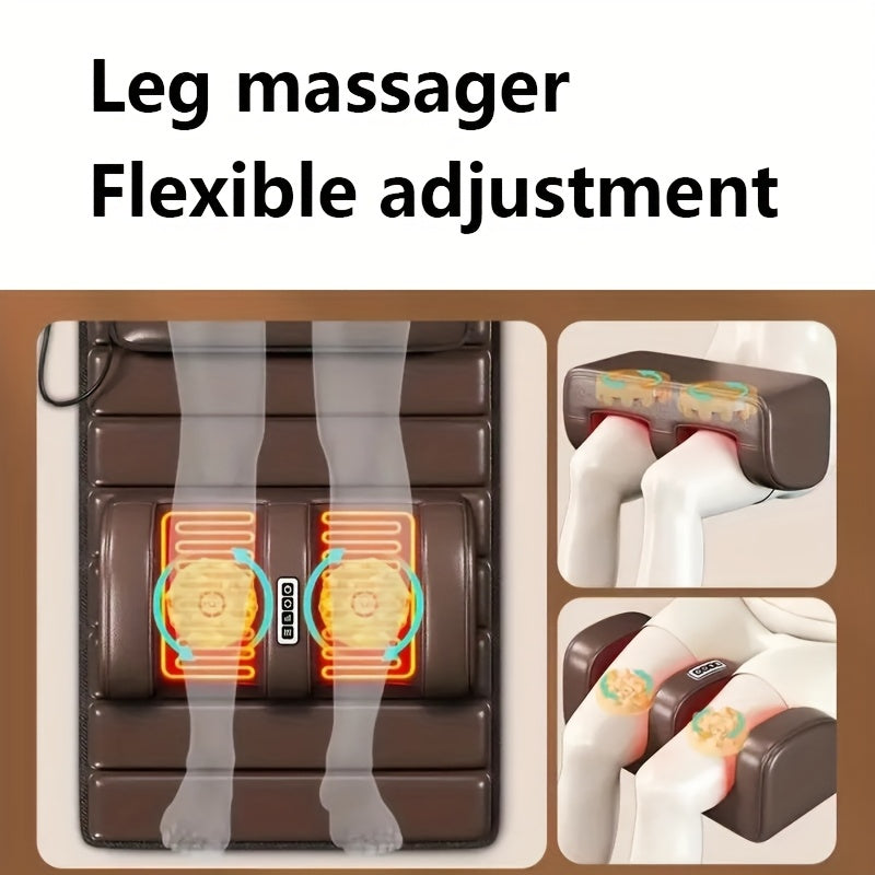 1 set large brown full body heating massagers 2 styles pu