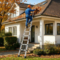 telescopic ladder lightweight extendable ladder safety lock