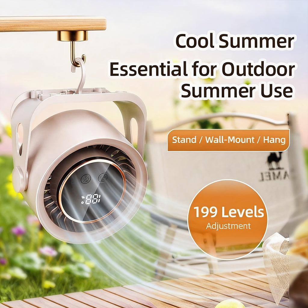 199 level speed rechargeable clip fan quiet portable