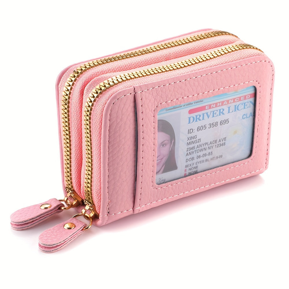 1pc stylish womens zippered coin purse portable small card