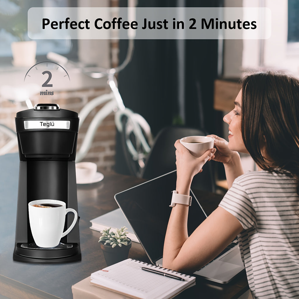 single coffee maker 2in 1 k cup pods ground coffee 3 color 6
