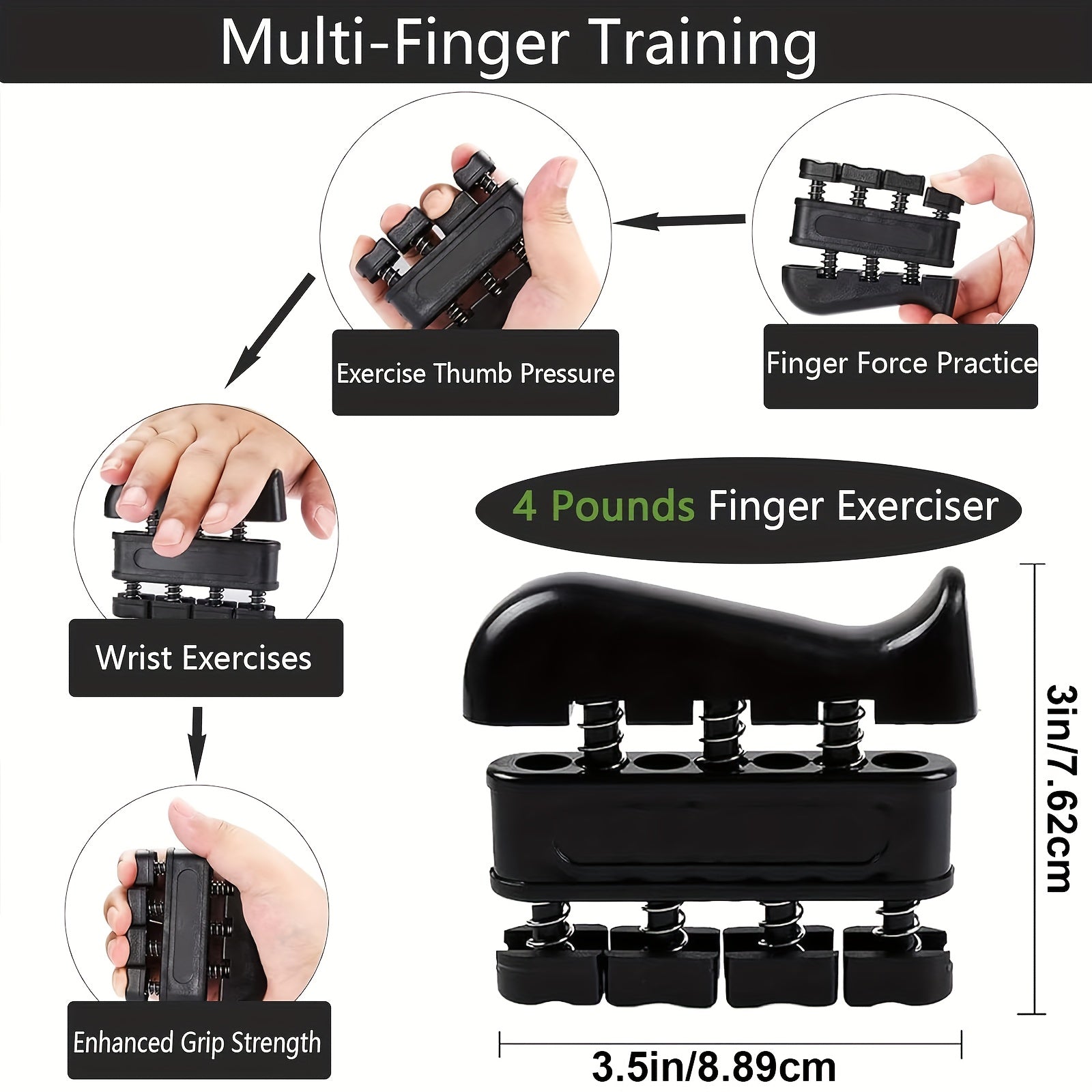 grip strength trainer kits 5 pack forearm strengthener