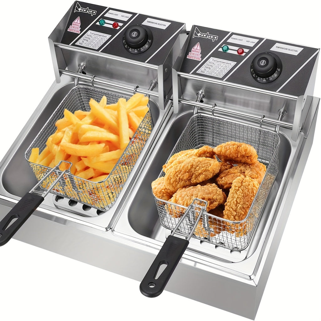 stainless steel   2 baskets lids