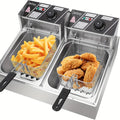 stainless steel   2 baskets lids
