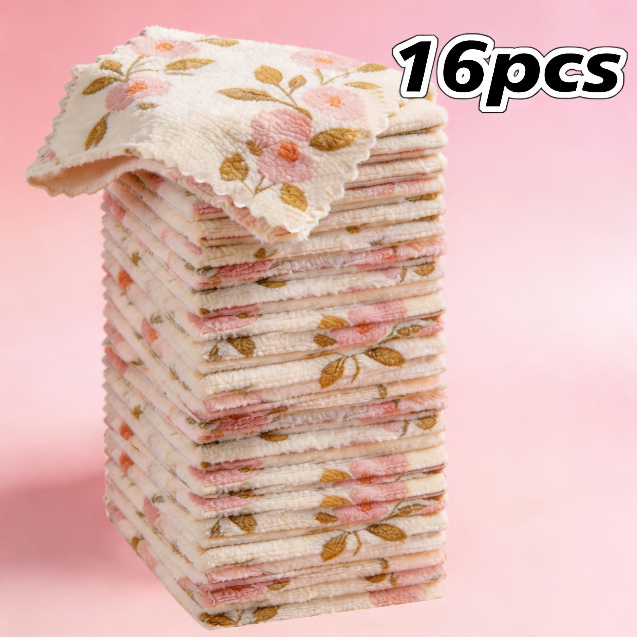 8 16 32pcs coral fleece reusable cleaning cloths super