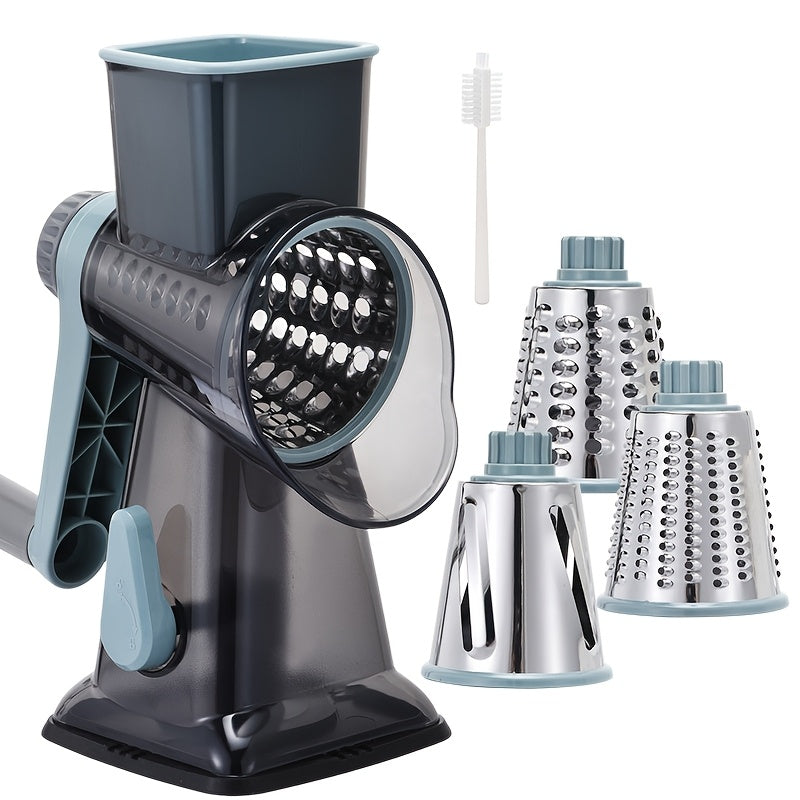 a multifunctional hand cranked vegetable cutter