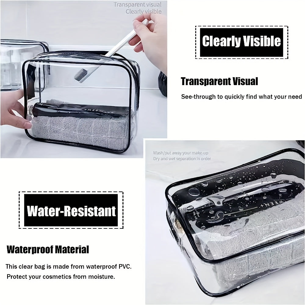 transparent casual handbag suitable men women used a makeup