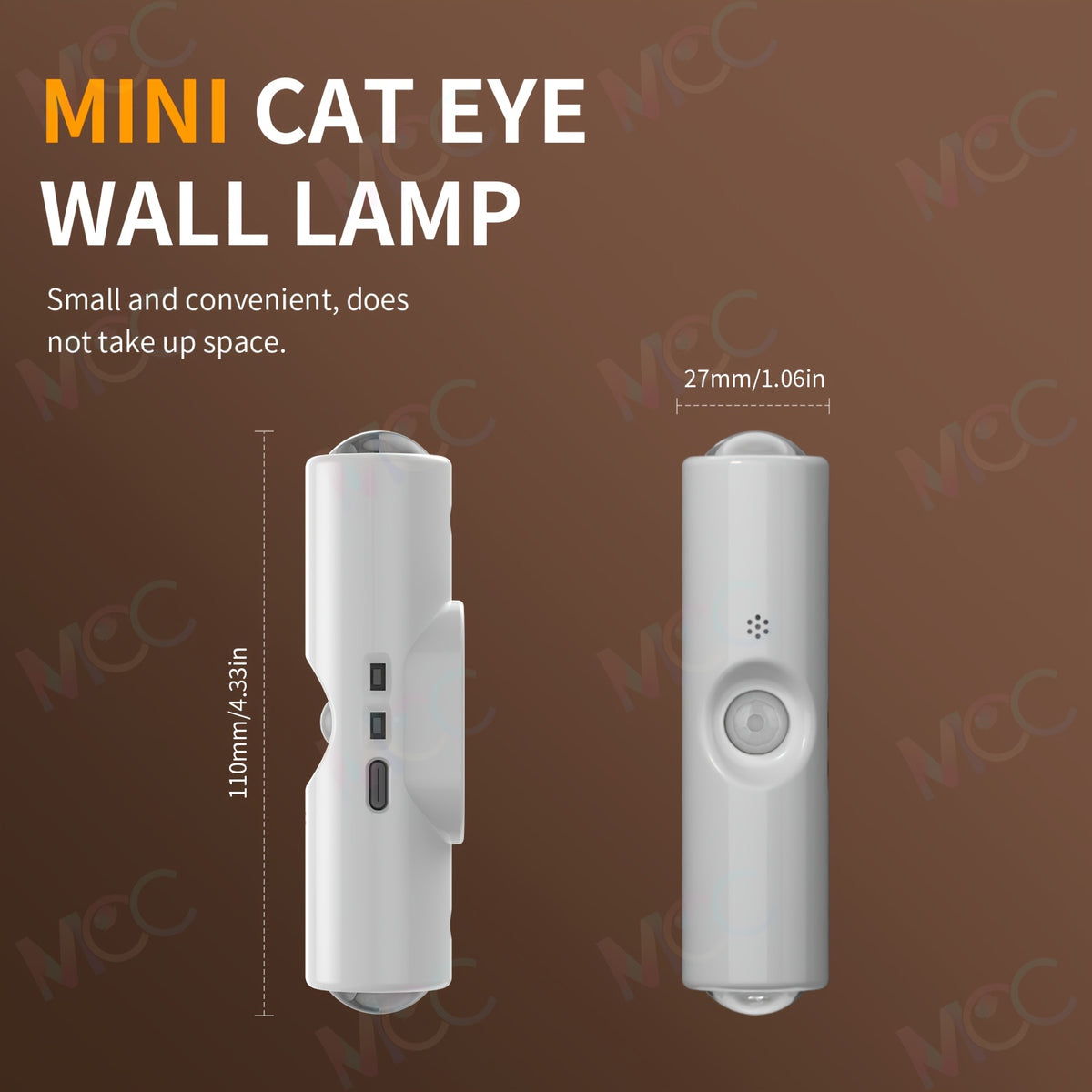led magnetic night light dual voice motion sensor 9 colors