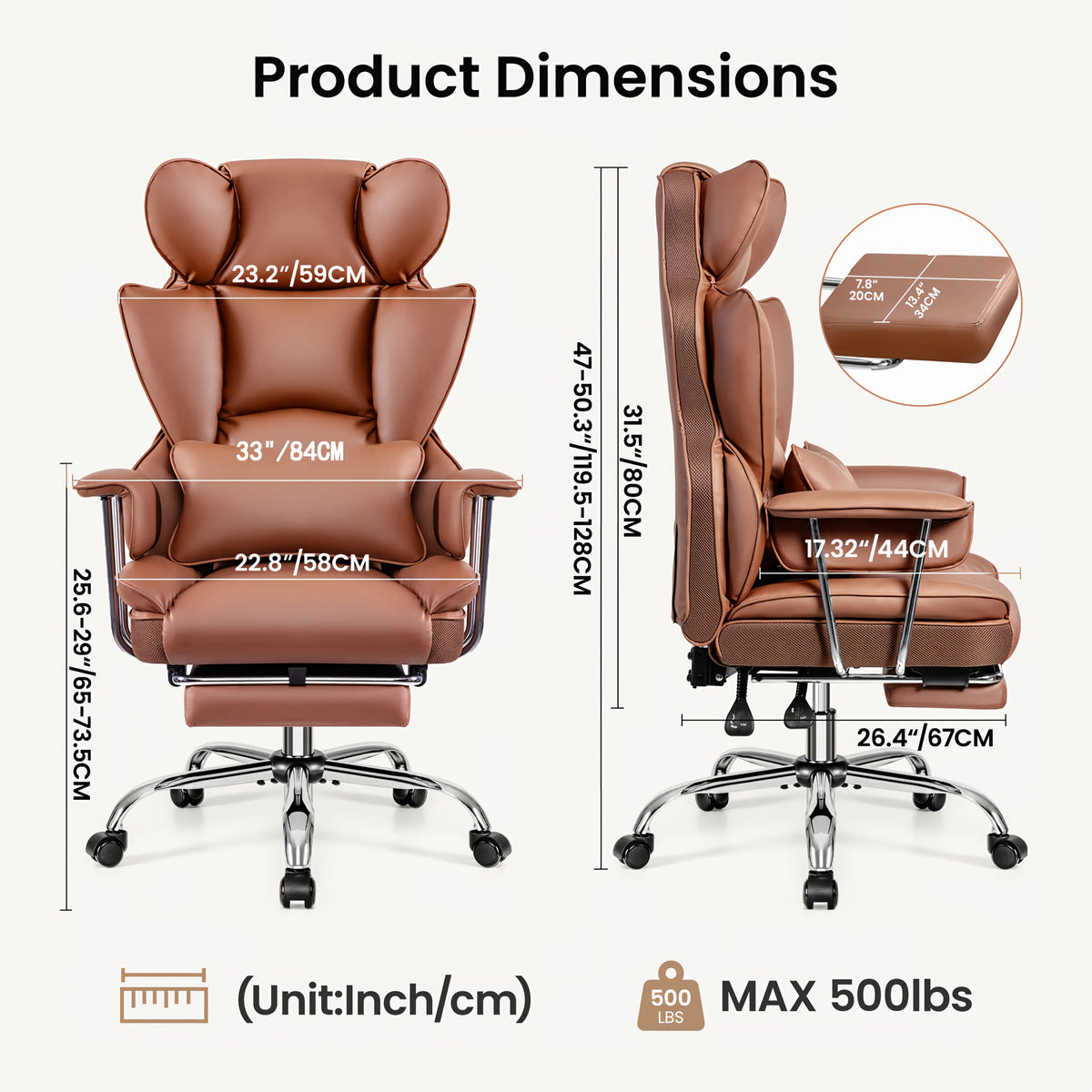 high   desk chair big tall executive office