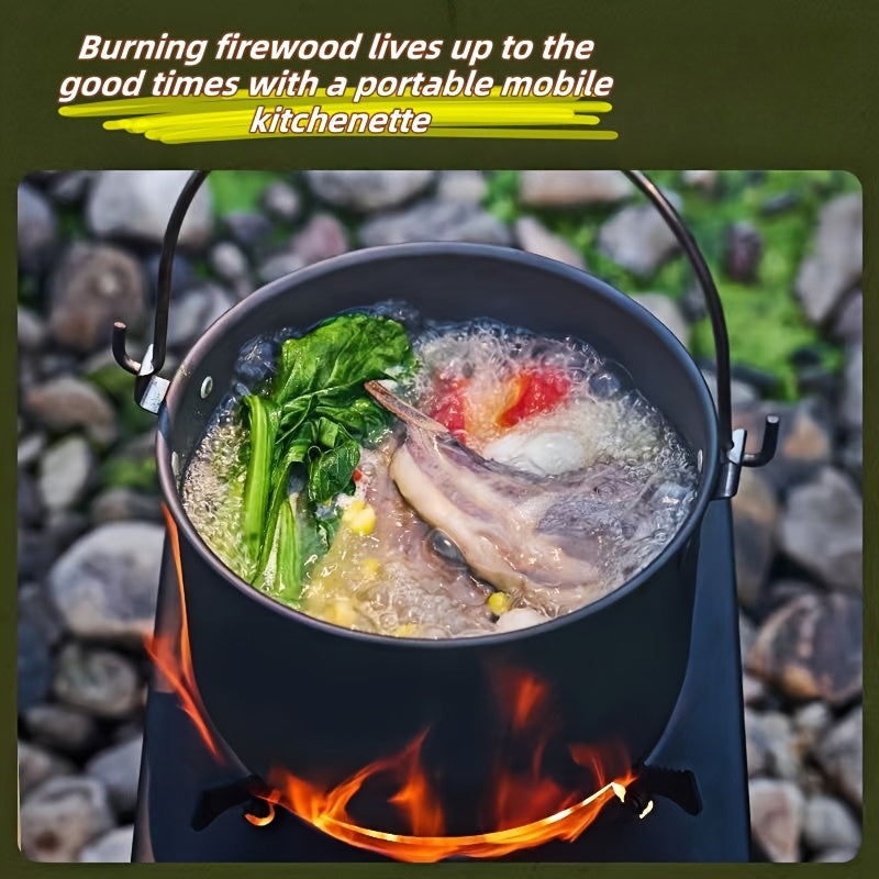 portable wood burning camp stove heavy duty outdoor campfire
