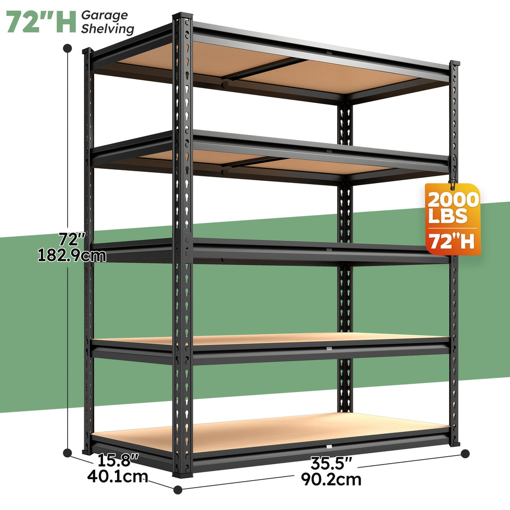 72h storage shelves heavy duty shelving 2000lbs garage