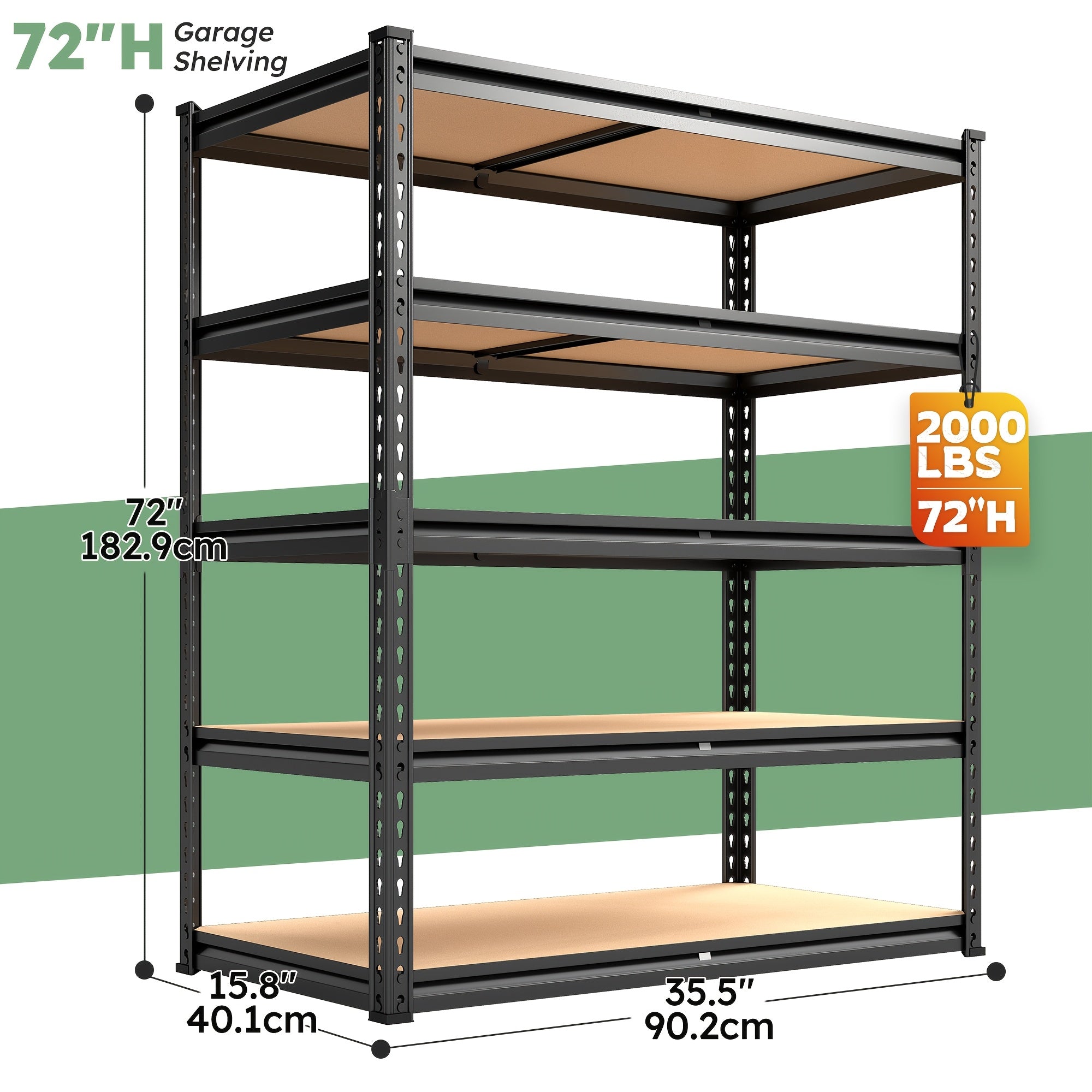 72h storage shelves heavy duty shelving 2000lbs garage