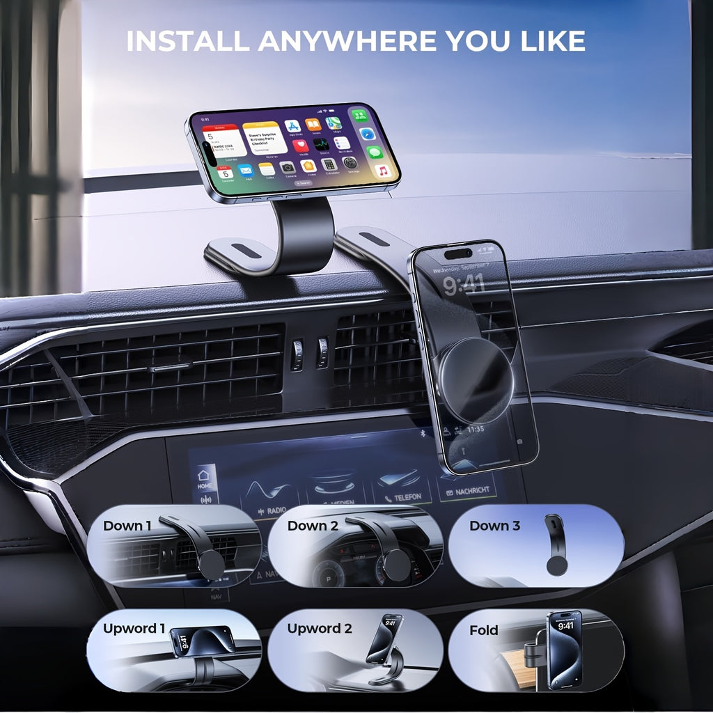 magnetic car phone holder   aluminum arm car magnet