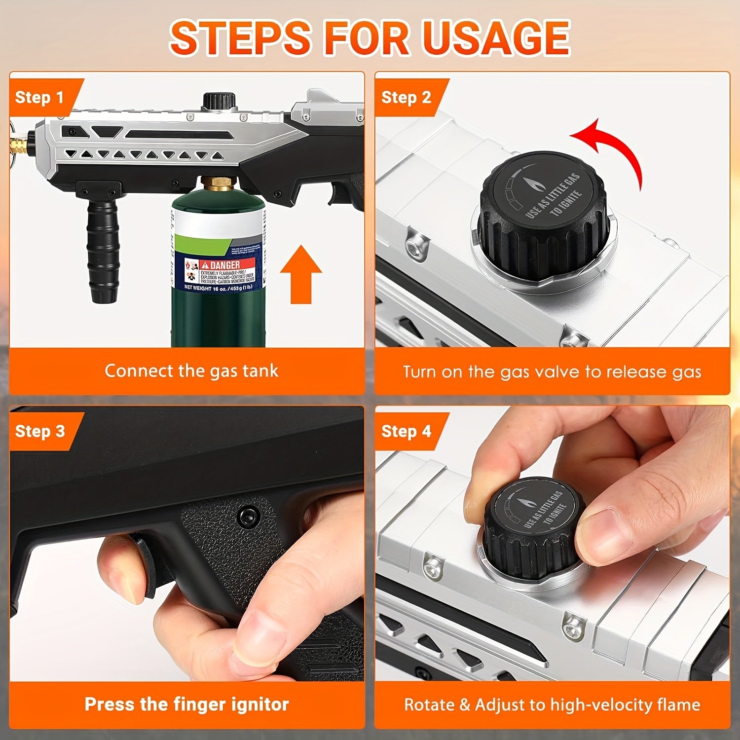 powerful propane grill torch sous vide torch adjustable