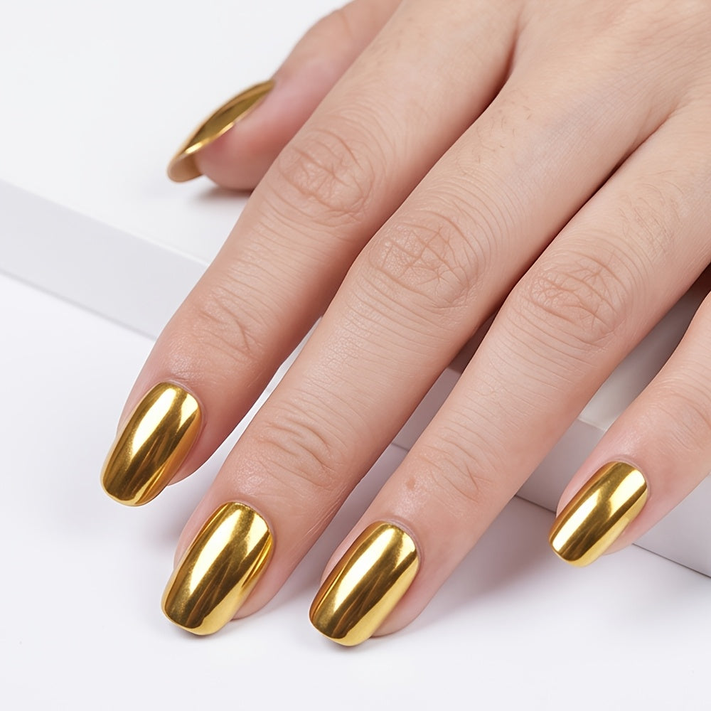 tinovo   golden metallic nail polish quick drying formula