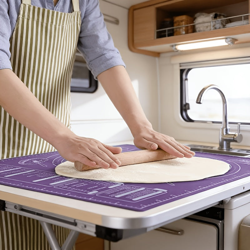 2pcs set extra large kneading mat measurement guide 60x46