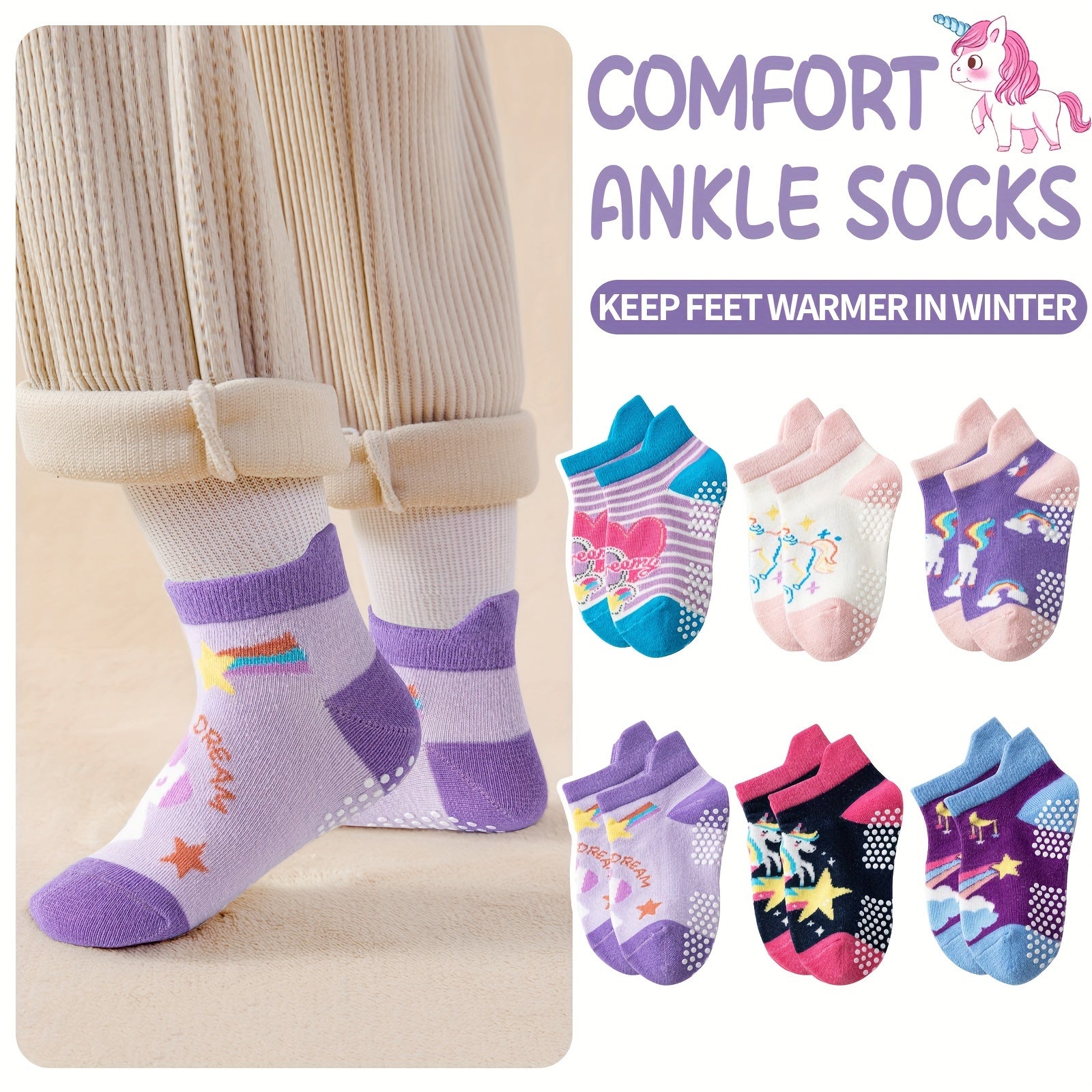9 18 pairs baby girls toddlers grips socks kids non slip