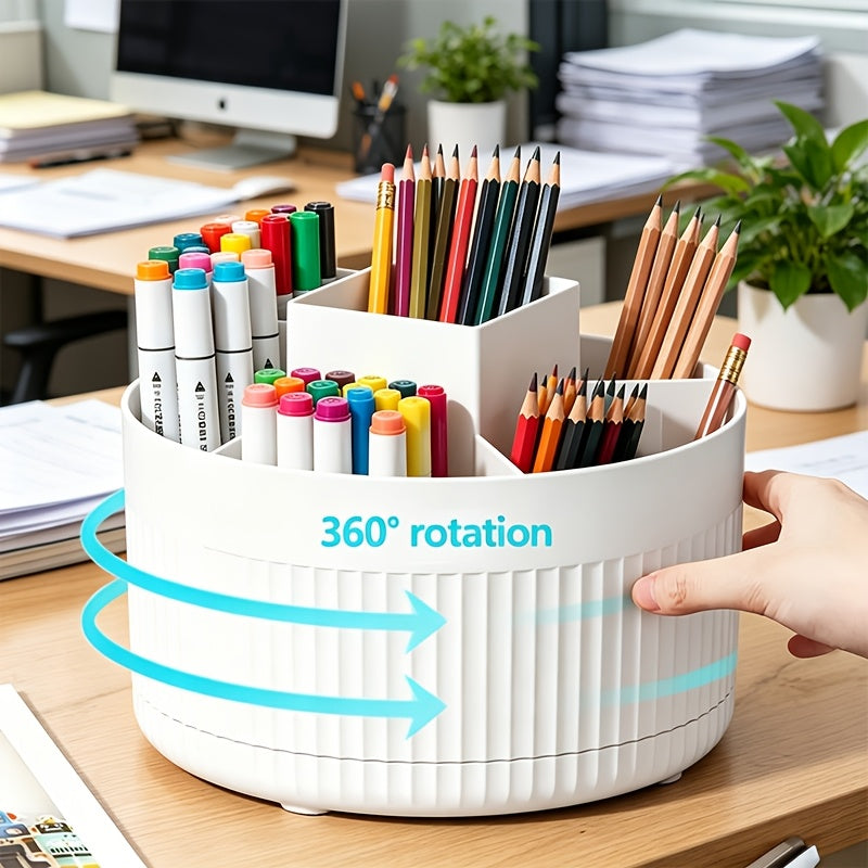 360 degree rotatable table drawer organizer plastic office