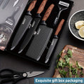 6pcs kitchen knife combo set vegetable knife slicing knife