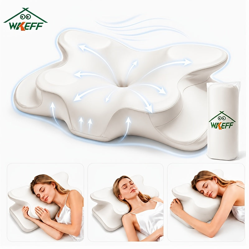 wkeff almohada cervical para cuello pillows sleeping